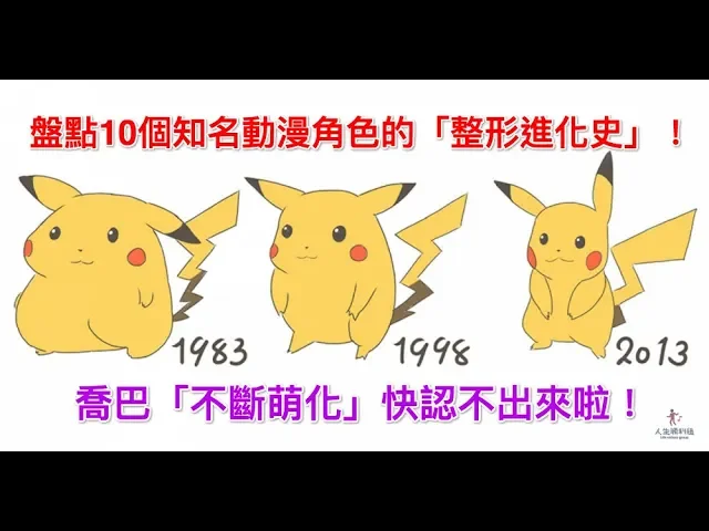 盤點10個知名動漫角色的「整形進化史」!喬巴「不斷萌化」快認不出來啦!